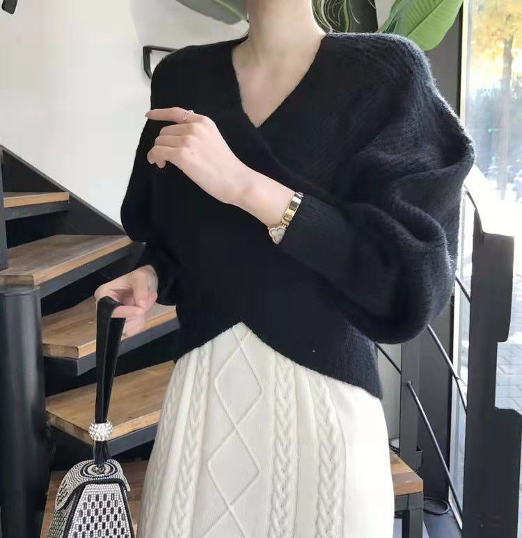 Lilly™ | Pull en tricot croisé chic