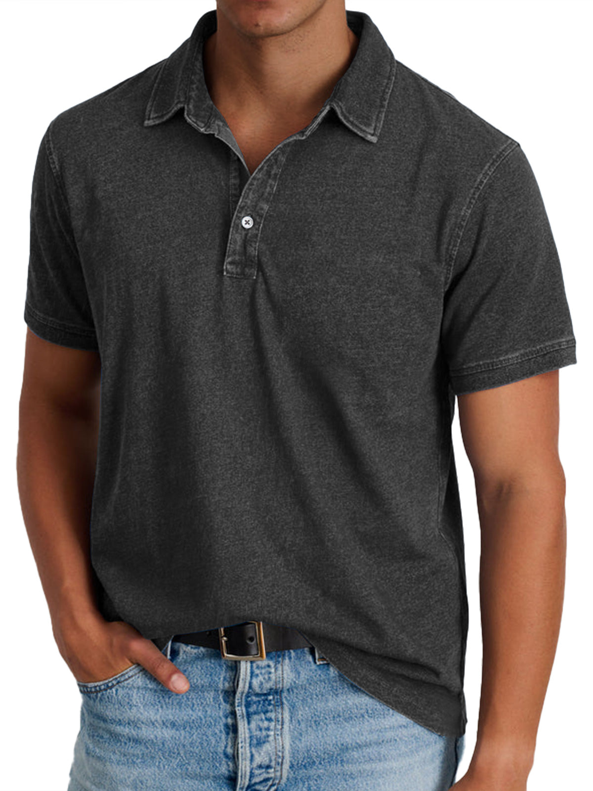 Marc | Polo avec collier pour hommes