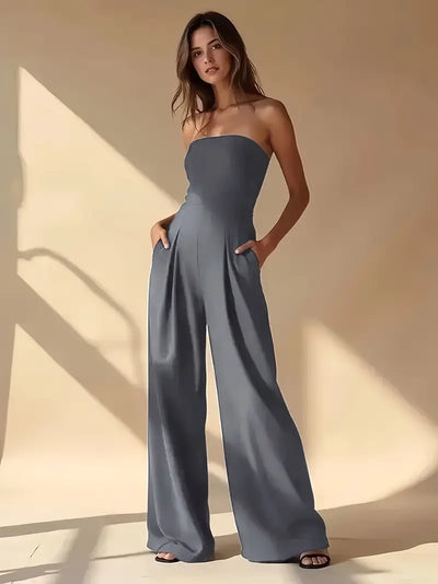 Solene | Combinaison élégante à jambes larges