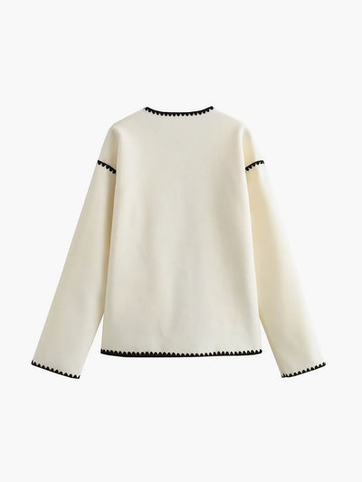 Perle | Veste contrastée
