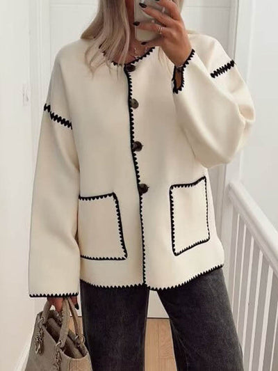 Perle | Veste contrastée