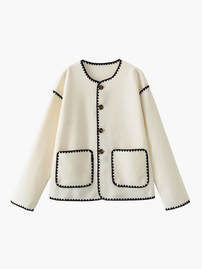 Perle | Veste contrastée