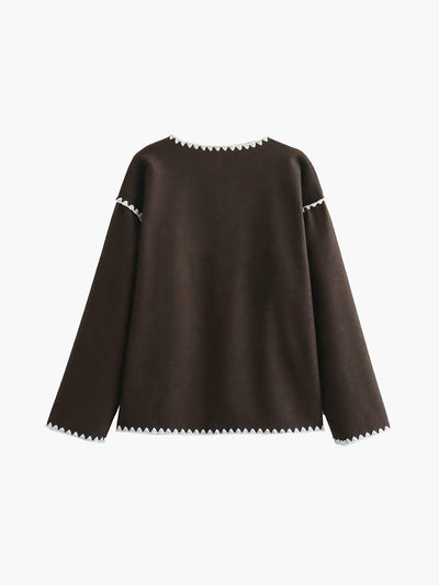 Perle | Veste contrastée