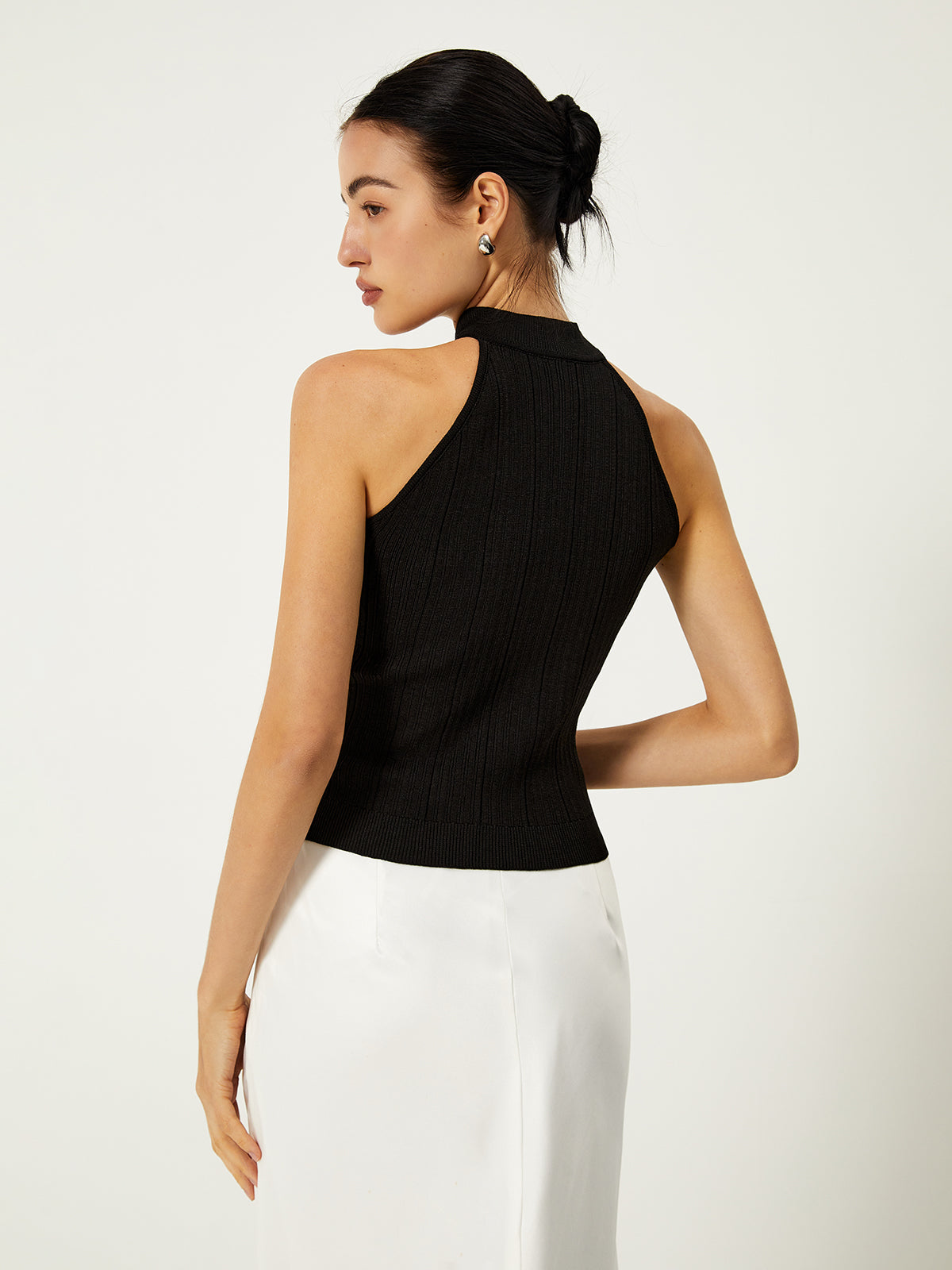 Inès I Gilet chic à boutons uniques