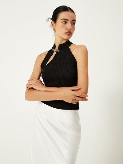 Inès I Gilet chic à boutons uniques