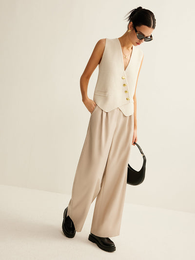 Camille I Gilet asymétrique élégant